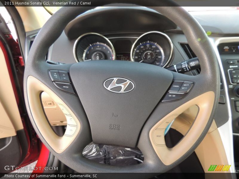 Venetian Red / Camel 2011 Hyundai Sonata GLS