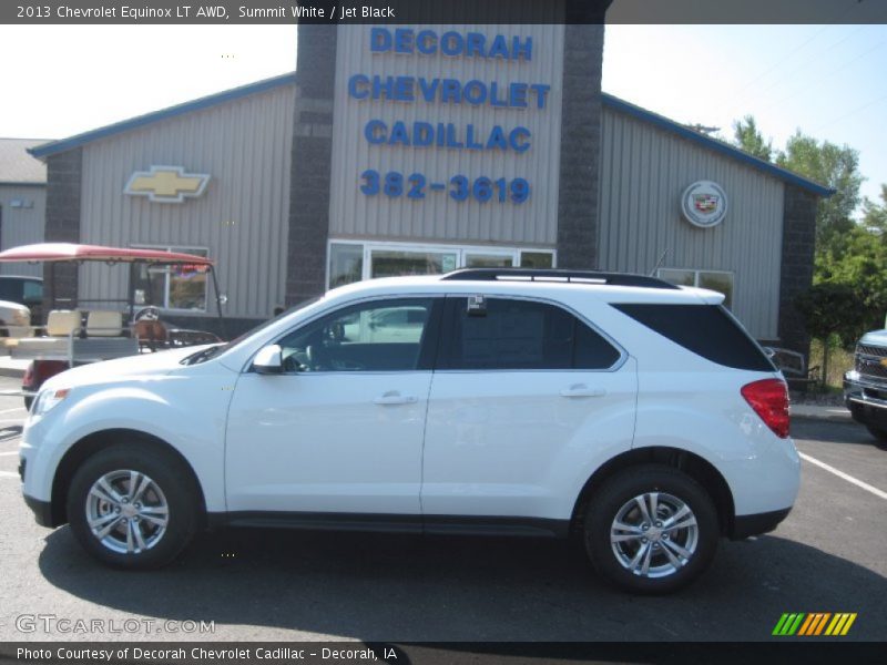 Summit White / Jet Black 2013 Chevrolet Equinox LT AWD