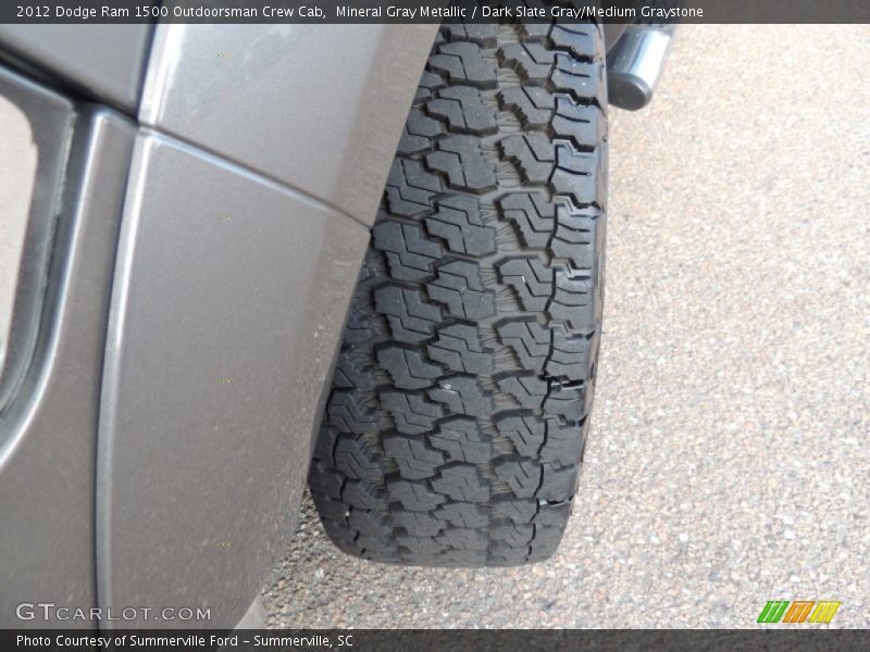 Mineral Gray Metallic / Dark Slate Gray/Medium Graystone 2012 Dodge Ram 1500 Outdoorsman Crew Cab