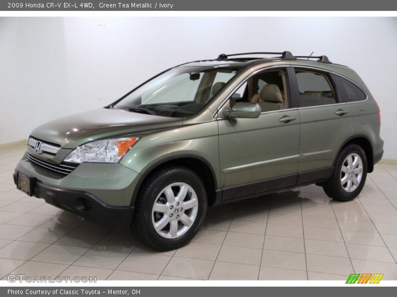 Green Tea Metallic / Ivory 2009 Honda CR-V EX-L 4WD