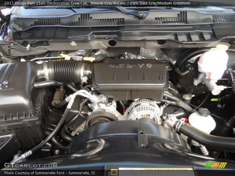 Mineral Gray Metallic / Dark Slate Gray/Medium Graystone 2012 Dodge Ram 1500 Outdoorsman Crew Cab