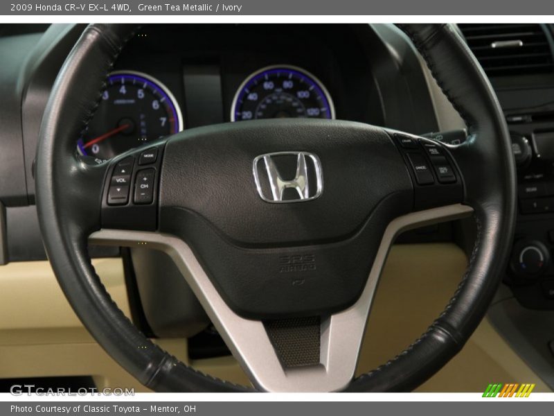 Green Tea Metallic / Ivory 2009 Honda CR-V EX-L 4WD