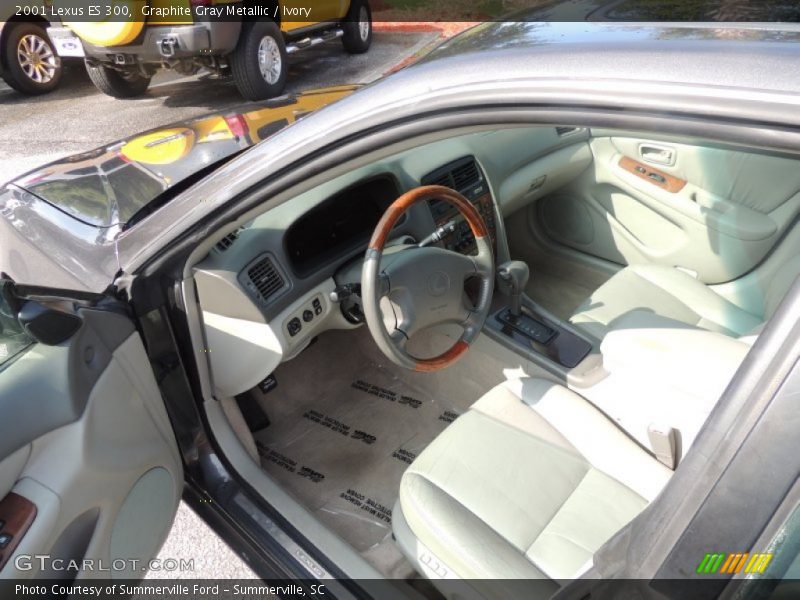 Graphite Gray Metallic / Ivory 2001 Lexus ES 300