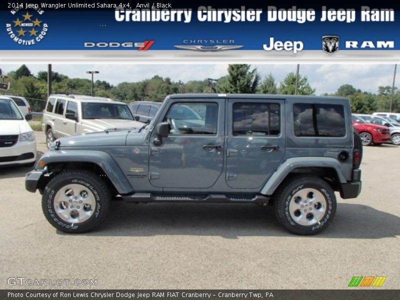 Anvil / Black 2014 Jeep Wrangler Unlimited Sahara 4x4