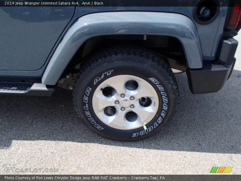 Anvil / Black 2014 Jeep Wrangler Unlimited Sahara 4x4