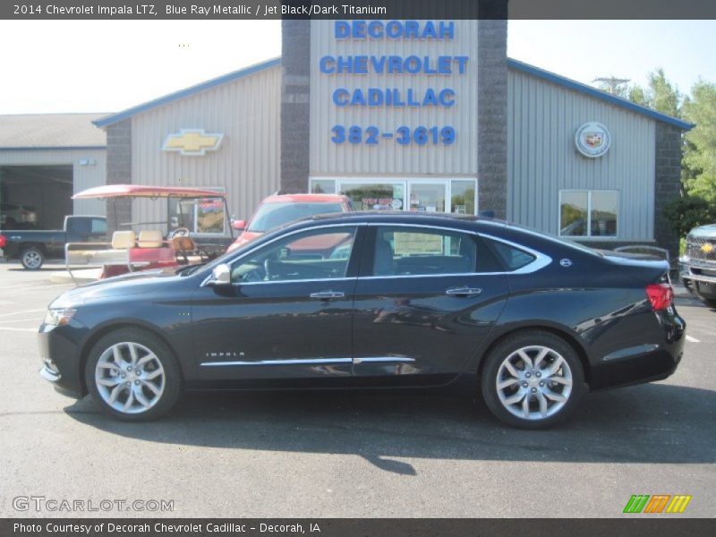 Blue Ray Metallic / Jet Black/Dark Titanium 2014 Chevrolet Impala LTZ