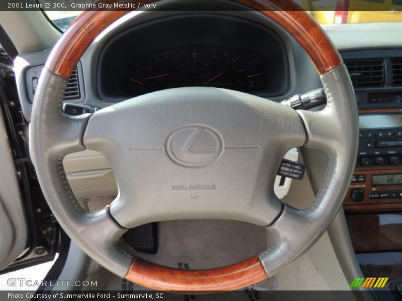 Graphite Gray Metallic / Ivory 2001 Lexus ES 300