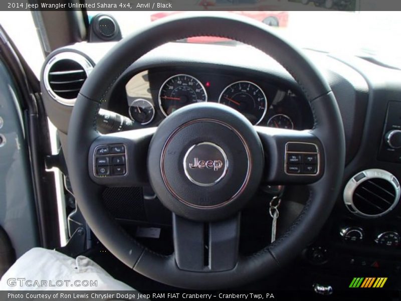 Anvil / Black 2014 Jeep Wrangler Unlimited Sahara 4x4