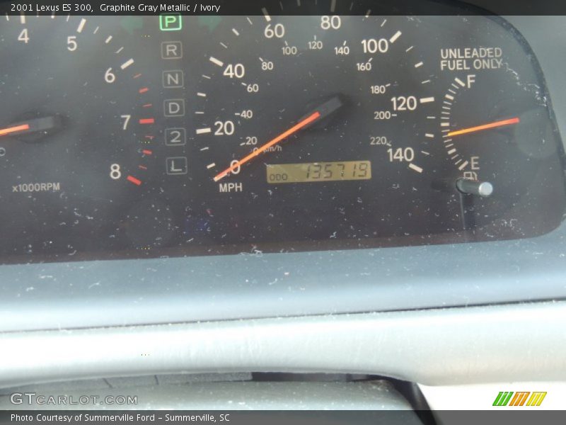 Graphite Gray Metallic / Ivory 2001 Lexus ES 300