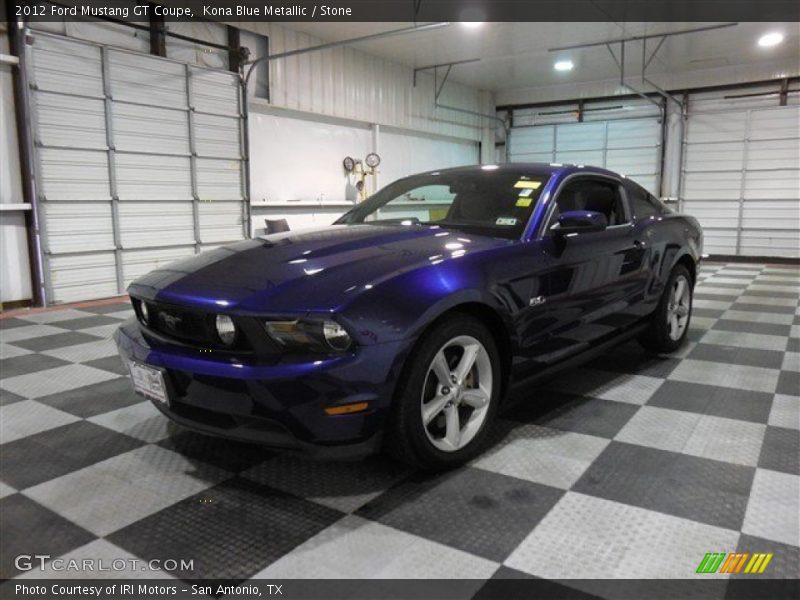 Kona Blue Metallic / Stone 2012 Ford Mustang GT Coupe