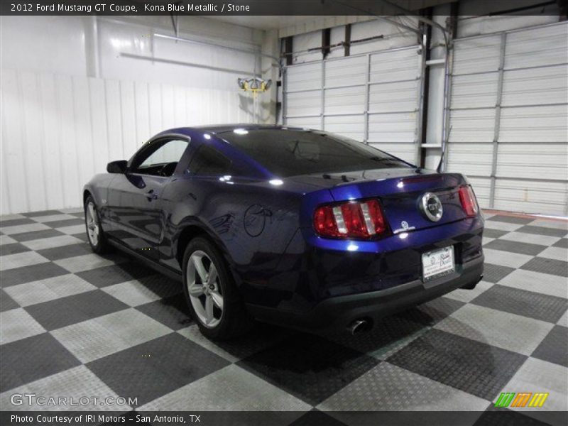 Kona Blue Metallic / Stone 2012 Ford Mustang GT Coupe