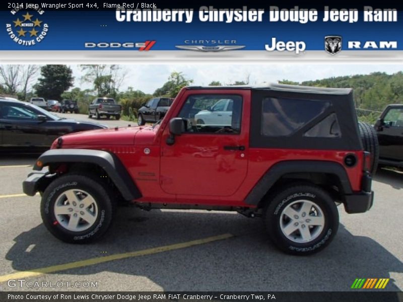 Flame Red / Black 2014 Jeep Wrangler Sport 4x4