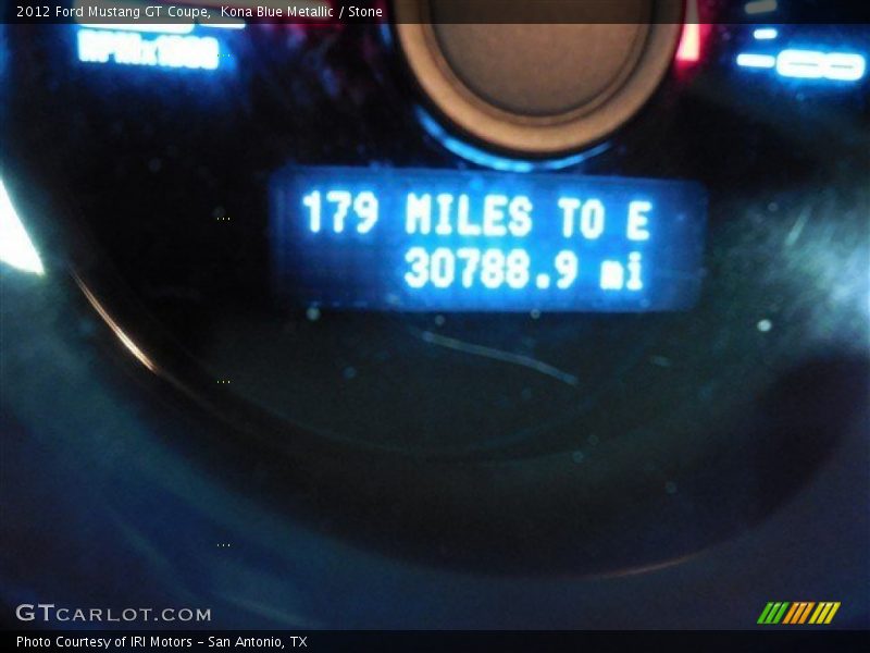Kona Blue Metallic / Stone 2012 Ford Mustang GT Coupe