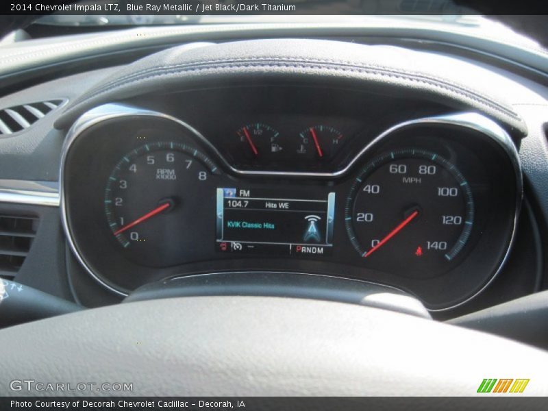 Blue Ray Metallic / Jet Black/Dark Titanium 2014 Chevrolet Impala LTZ