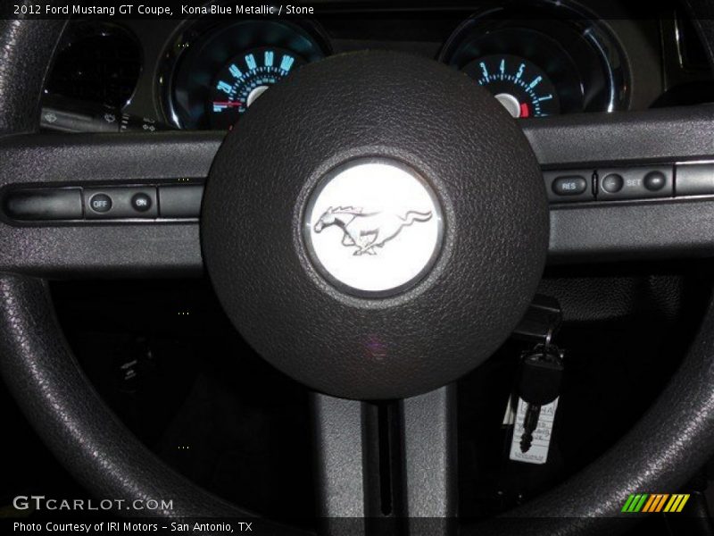 Kona Blue Metallic / Stone 2012 Ford Mustang GT Coupe