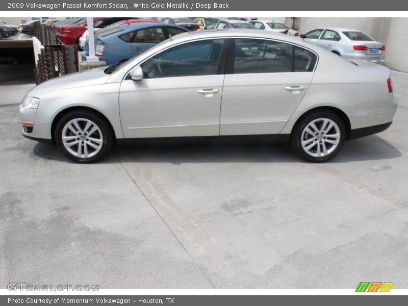 White Gold Metallic / Deep Black 2009 Volkswagen Passat Komfort Sedan