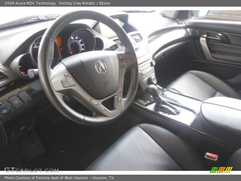 Sterling Gray Metallic / Ebony 2008 Acura MDX Technology