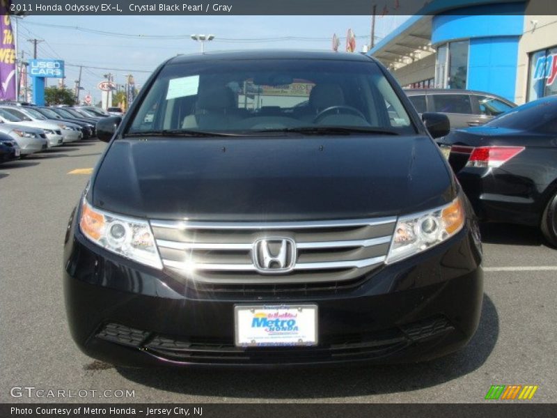 Crystal Black Pearl / Gray 2011 Honda Odyssey EX-L