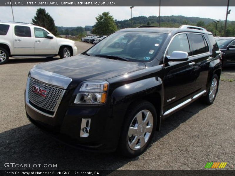 Carbon Black Metallic / Jet Black 2013 GMC Terrain Denali AWD