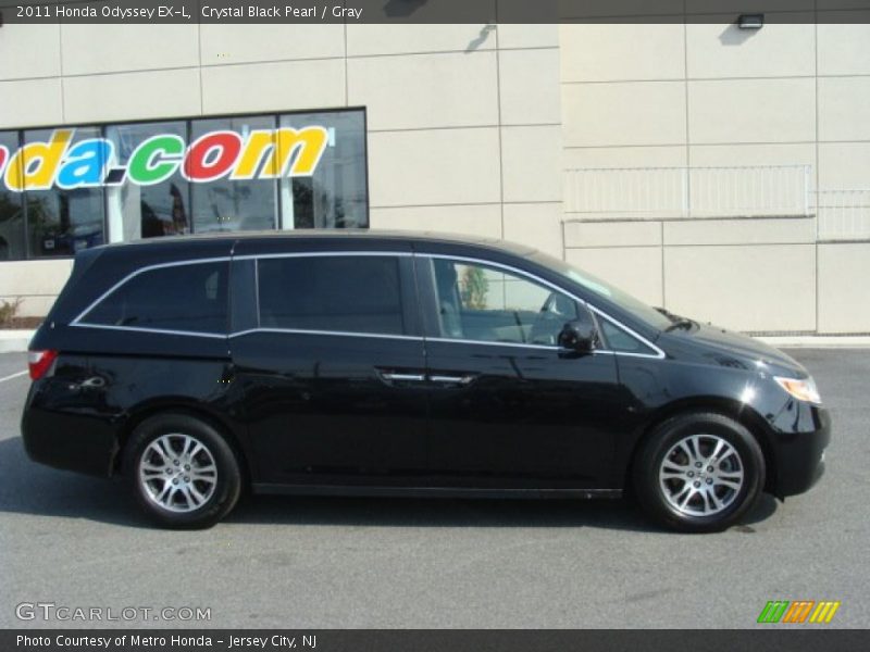 Crystal Black Pearl / Gray 2011 Honda Odyssey EX-L