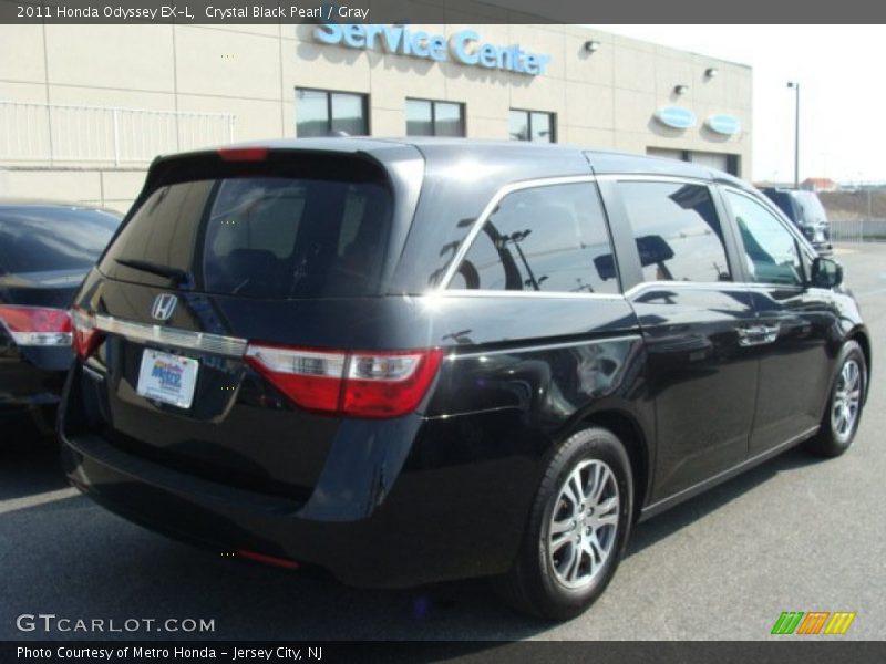 Crystal Black Pearl / Gray 2011 Honda Odyssey EX-L