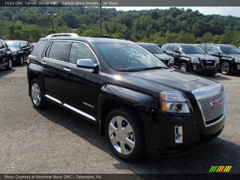Carbon Black Metallic / Jet Black 2013 GMC Terrain Denali AWD