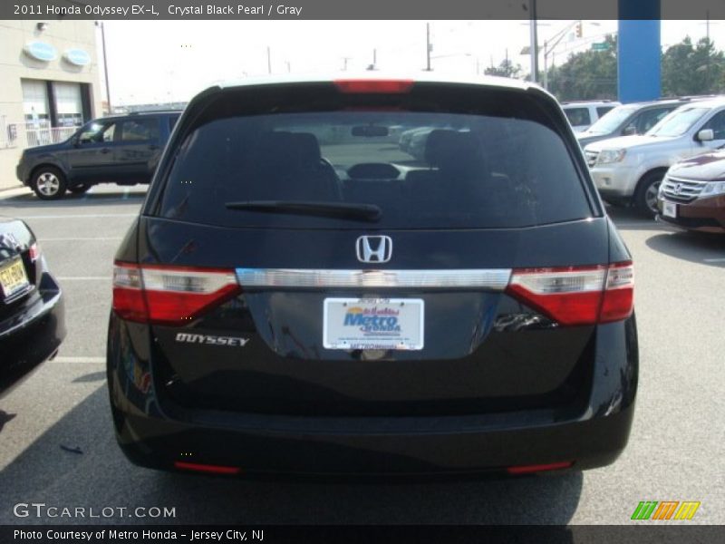 Crystal Black Pearl / Gray 2011 Honda Odyssey EX-L