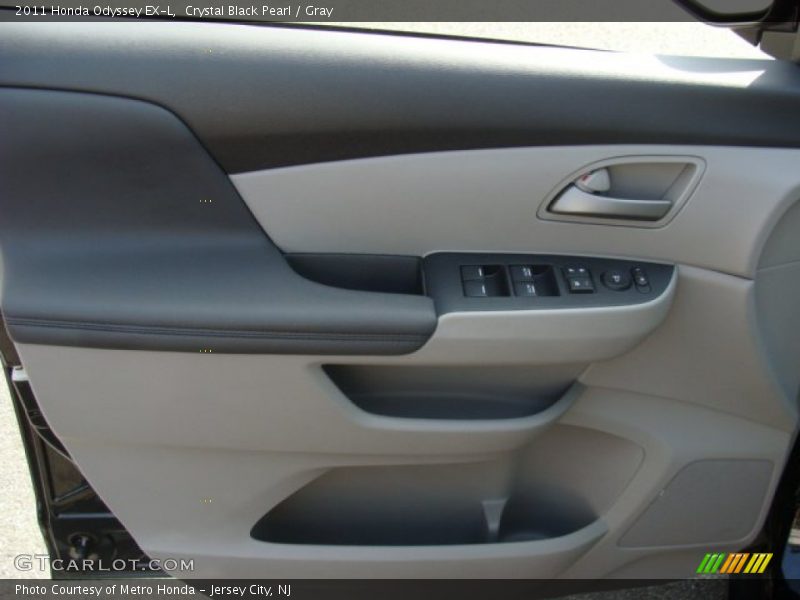 Crystal Black Pearl / Gray 2011 Honda Odyssey EX-L