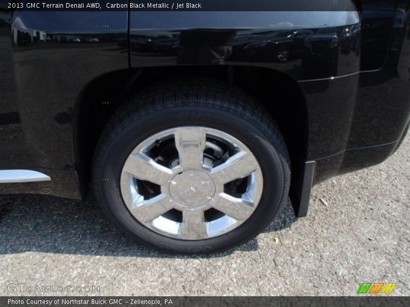 Carbon Black Metallic / Jet Black 2013 GMC Terrain Denali AWD