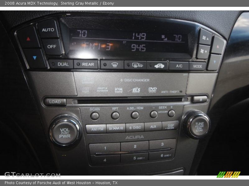 Sterling Gray Metallic / Ebony 2008 Acura MDX Technology