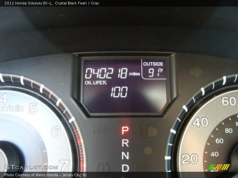 Crystal Black Pearl / Gray 2011 Honda Odyssey EX-L