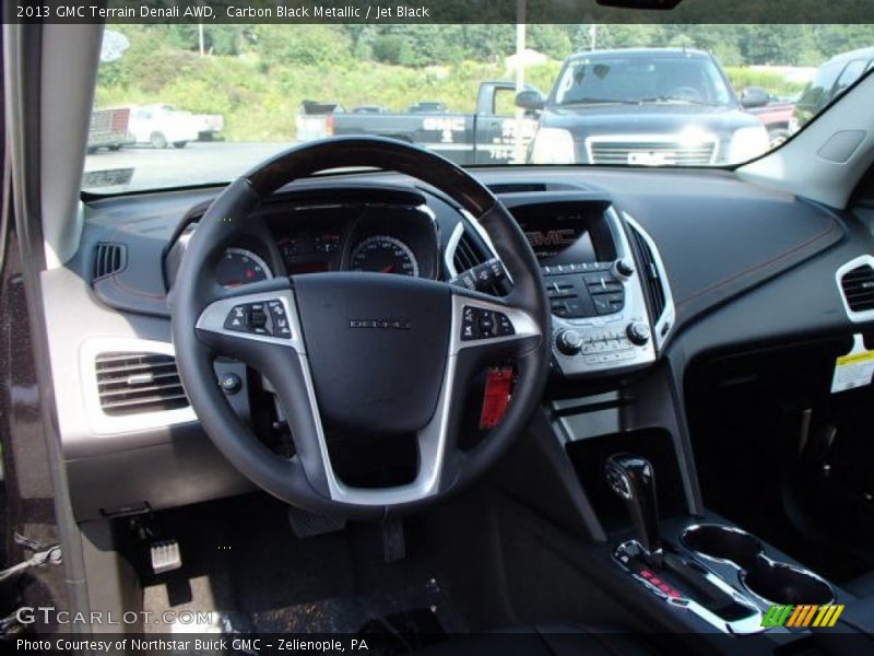 Carbon Black Metallic / Jet Black 2013 GMC Terrain Denali AWD