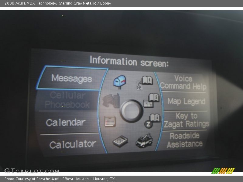 Sterling Gray Metallic / Ebony 2008 Acura MDX Technology