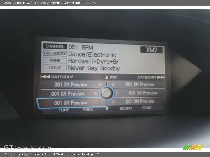 Sterling Gray Metallic / Ebony 2008 Acura MDX Technology