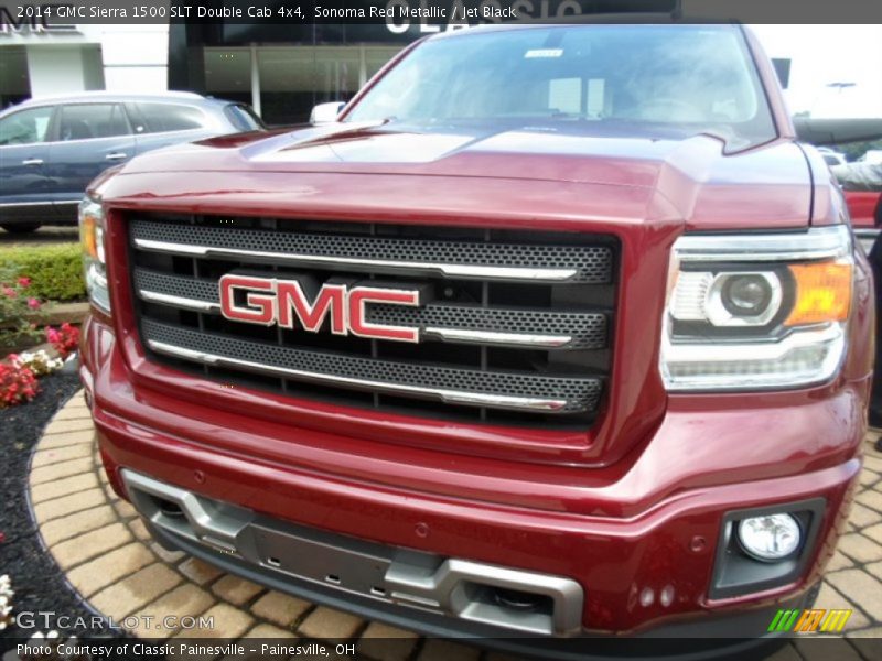 Sonoma Red Metallic / Jet Black 2014 GMC Sierra 1500 SLT Double Cab 4x4