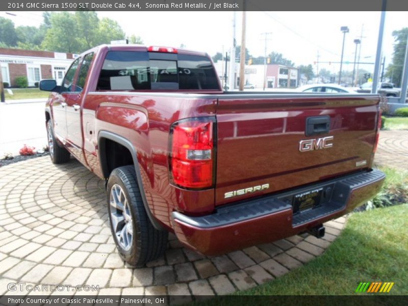 Sonoma Red Metallic / Jet Black 2014 GMC Sierra 1500 SLT Double Cab 4x4