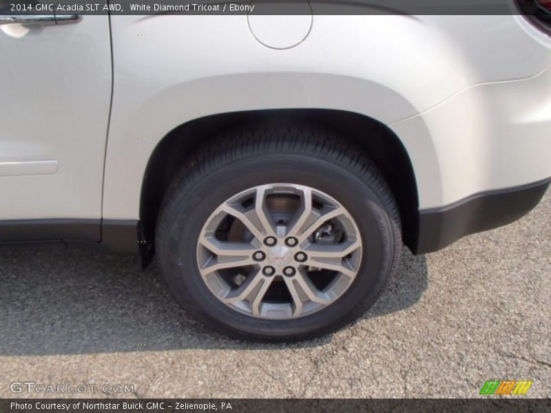 White Diamond Tricoat / Ebony 2014 GMC Acadia SLT AWD