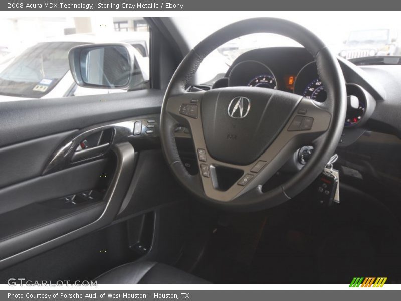 Sterling Gray Metallic / Ebony 2008 Acura MDX Technology