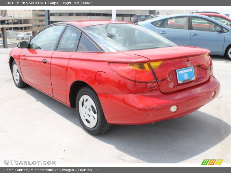 Bright Red / Black 2001 Saturn S Series SC1 Coupe