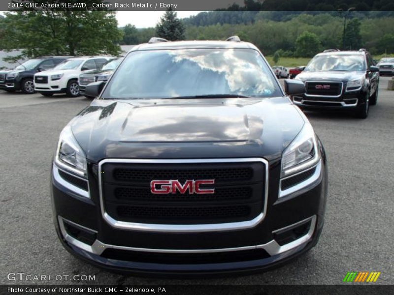 Carbon Black Metallic / Ebony 2014 GMC Acadia SLE AWD