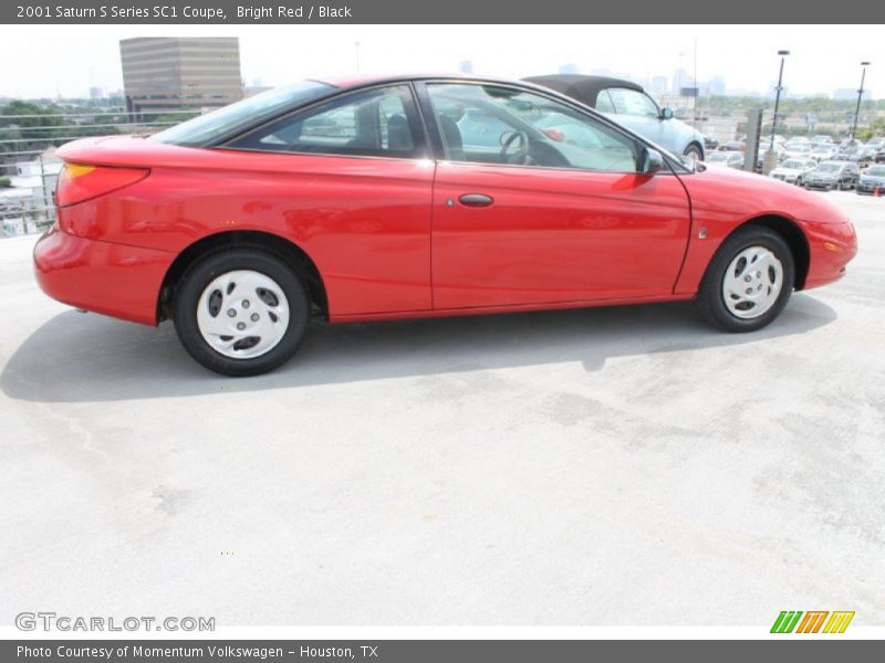 Bright Red / Black 2001 Saturn S Series SC1 Coupe