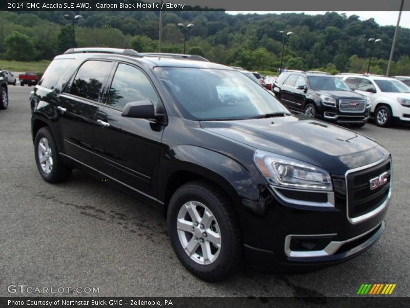 Carbon Black Metallic / Ebony 2014 GMC Acadia SLE AWD