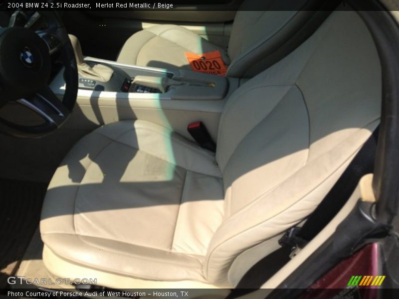 Merlot Red Metallic / Beige 2004 BMW Z4 2.5i Roadster