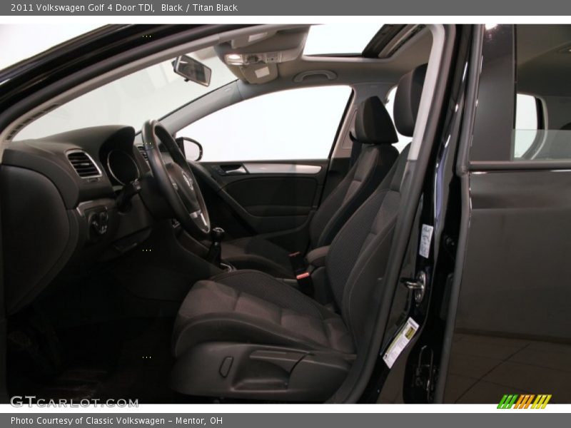Black / Titan Black 2011 Volkswagen Golf 4 Door TDI