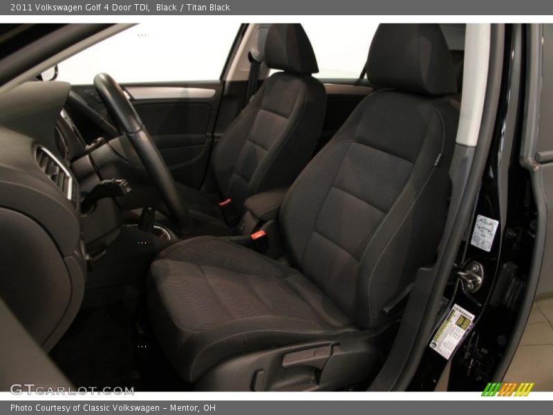 Black / Titan Black 2011 Volkswagen Golf 4 Door TDI
