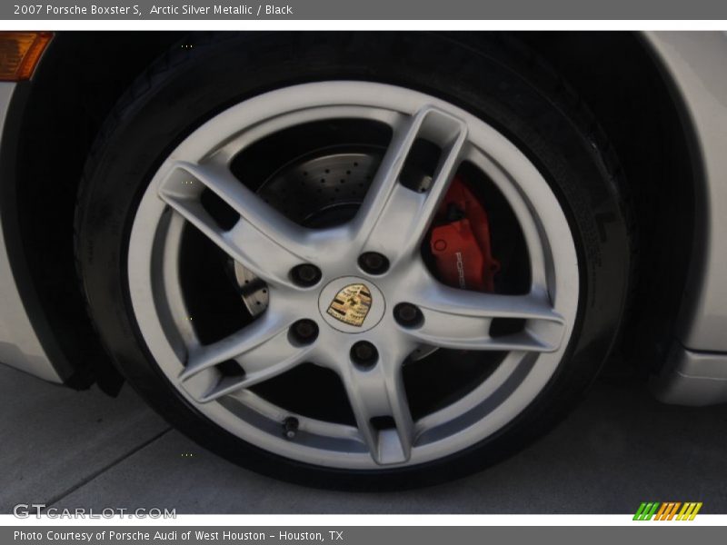 Arctic Silver Metallic / Black 2007 Porsche Boxster S