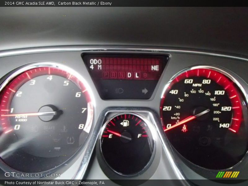 Carbon Black Metallic / Ebony 2014 GMC Acadia SLE AWD