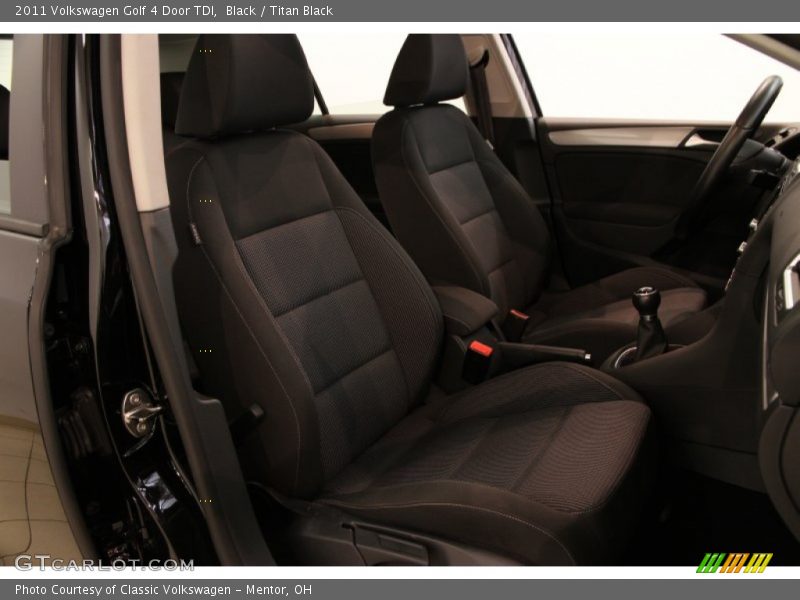 Front Seat of 2011 Golf 4 Door TDI