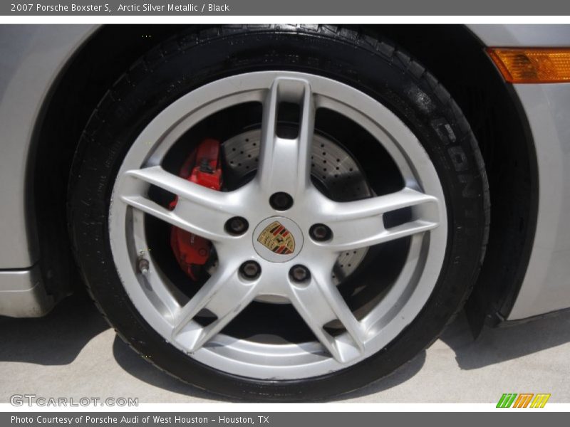 Arctic Silver Metallic / Black 2007 Porsche Boxster S