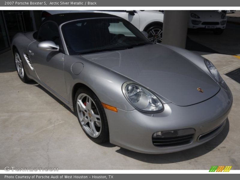 Arctic Silver Metallic / Black 2007 Porsche Boxster S